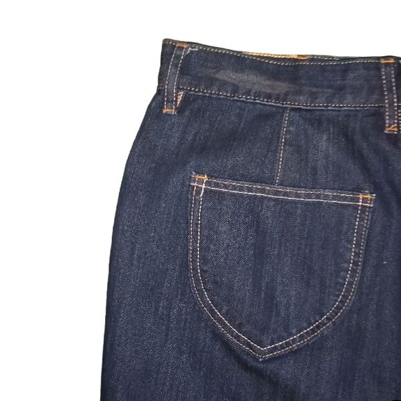 Old Navy Dark Wash Denim Midi Skirt - Picture 2 of 6